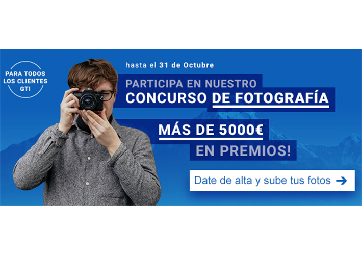 Foto GTI lanza un concurso de fotografía para sus clientes con más de 5000€ en premios.